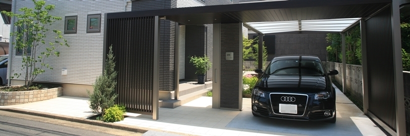 ｌｉｘｉｌのプラスｇを使ったセミクローズ外構 エクステリア 外構工事専門店 東京エクステリアデザイン Com